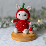 Strawberry Bunny Crochet Pattern – Amigurumi Doll