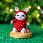 Strawberry Bunny Crochet Pattern – Amigurumi Doll