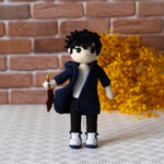 Solo Leveling Amigurumi: Sung Jin-Woo Crochet Pattern