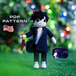 Solo Leveling Amigurumi: Sung Jin-Woo Crochet Pattern
