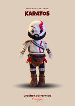 Kratos Crochet Pattern – God of War-Inspired Amigurumi Doll