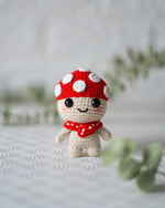 Cute Mushroom Crochet Pattern – Amigurumi Keychain