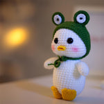 Tiny Duck in Frog Hat Crochet Pattern – Cute Amigurumi