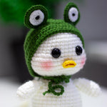 Tiny Duck in Frog Hat Crochet Pattern – Cute Amigurumi