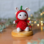 Strawberry Bunny Crochet Pattern – Amigurumi Doll