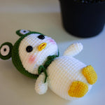 Tiny Duck in Frog Hat Crochet Pattern – Cute Amigurumi