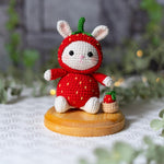 Strawberry Bunny Crochet Pattern – Amigurumi Doll