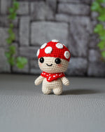 Cute Mushroom Crochet Pattern – Amigurumi Keychain