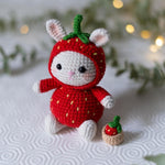 Strawberry Bunny Crochet Pattern – Amigurumi Doll