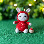 Strawberry Bunny Crochet Pattern – Amigurumi Doll