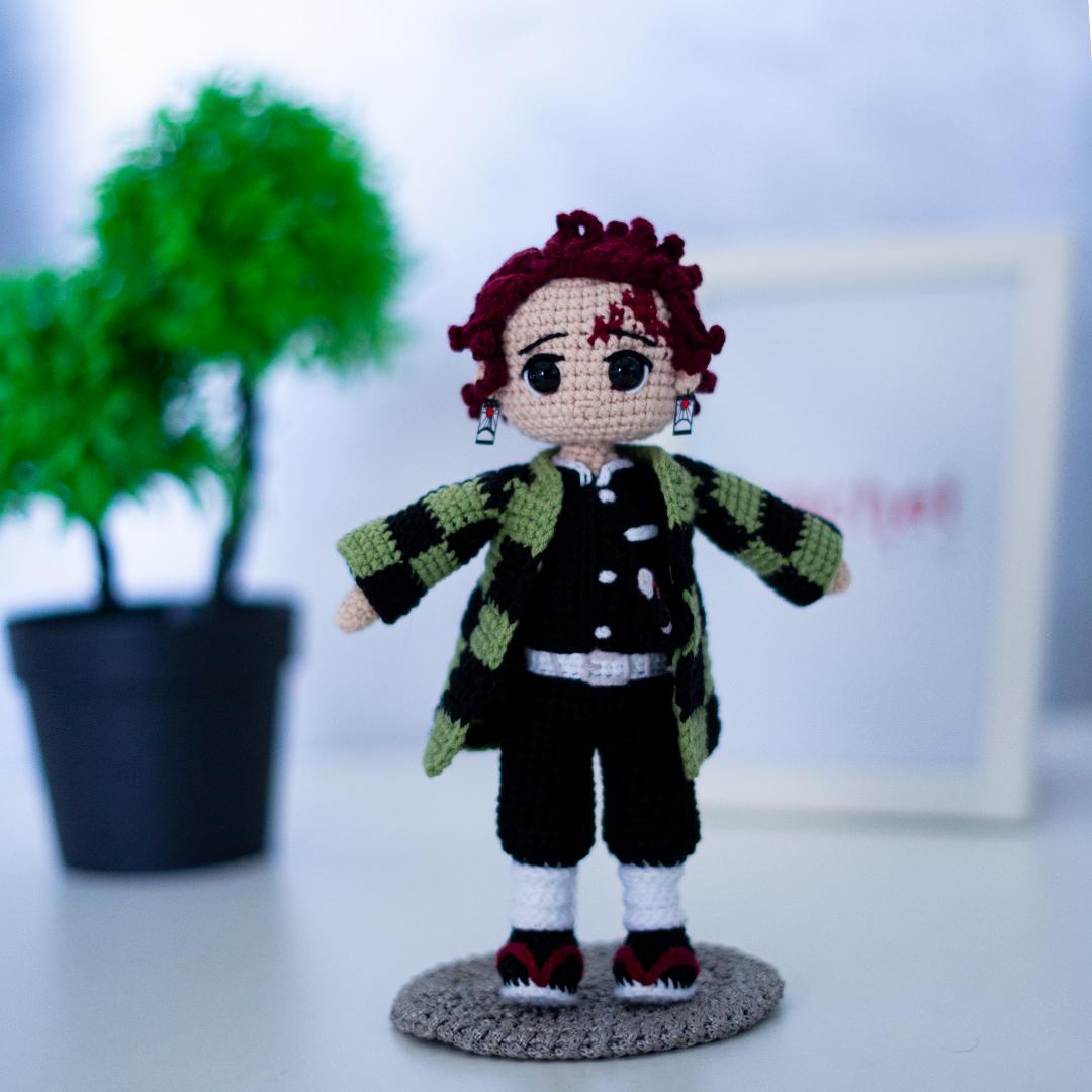 Tanjiro Kamado Crochet Pattern – Demon Slayer Amigurumi Doll