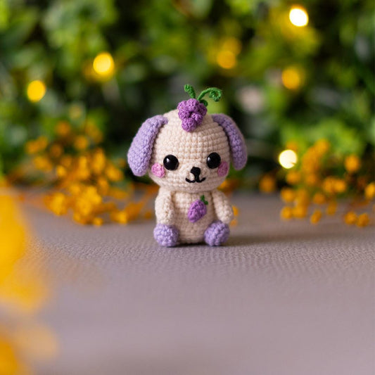 Grape Puppy Crochet Pattern – Amigurumi Doll