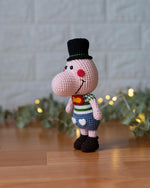 Crochet Pig Clown Amigurumi Pattern – Cute Circus Pig Doll