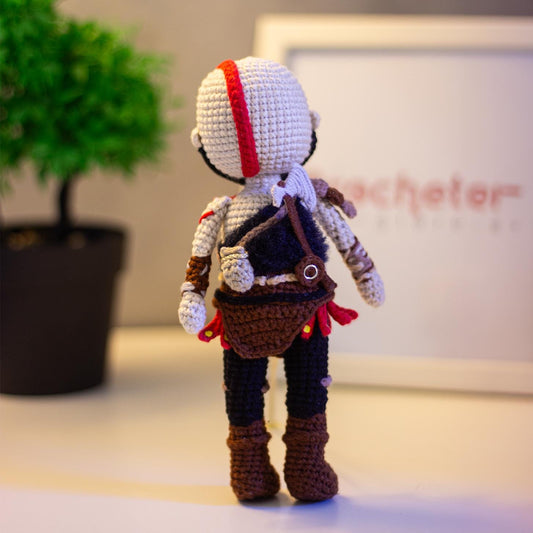 Kratos Crochet Pattern – God of War-Inspired Amigurumi Doll