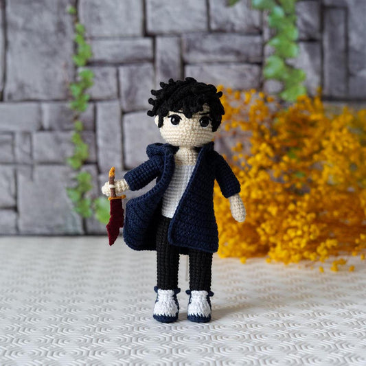 Solo Leveling Amigurumi: Sung Jin-Woo Crochet Pattern
