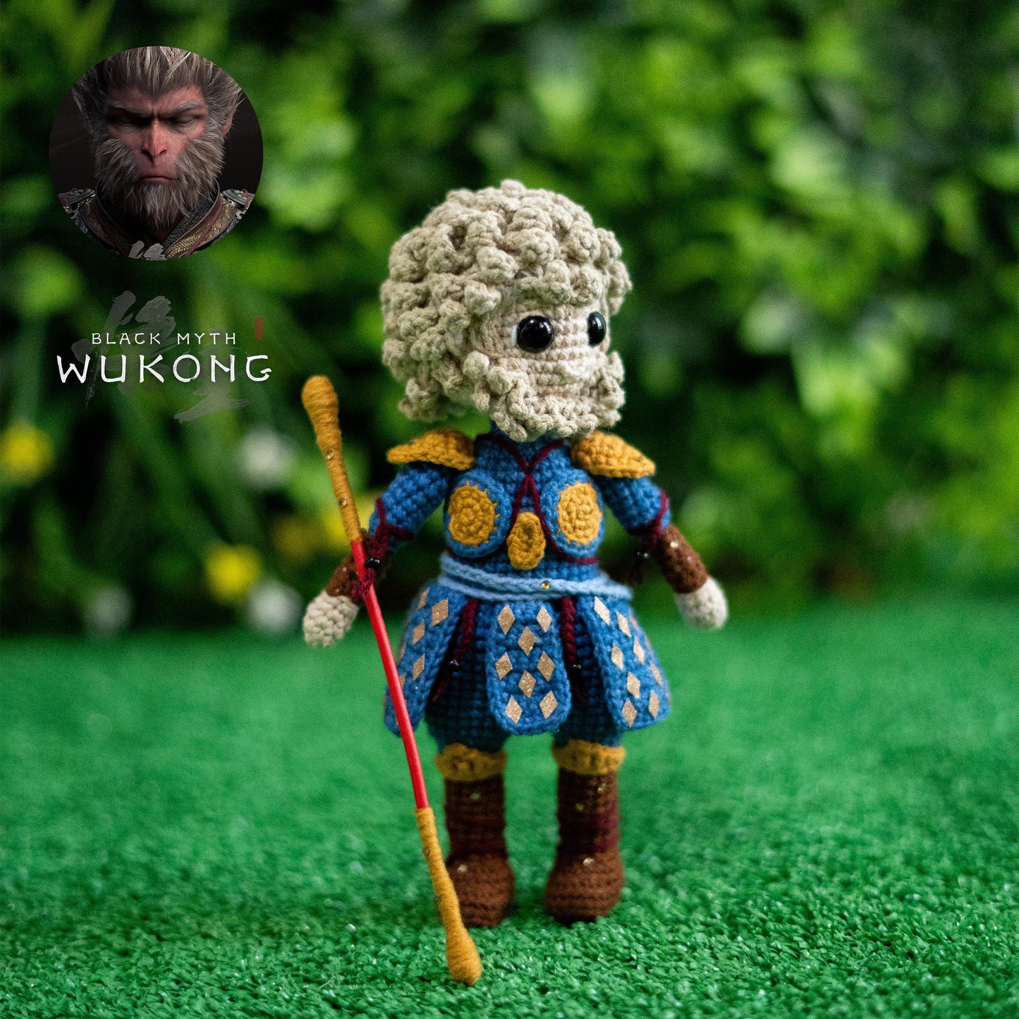 Wukong Crochet Pattern – Black Myth Amigurumi Doll