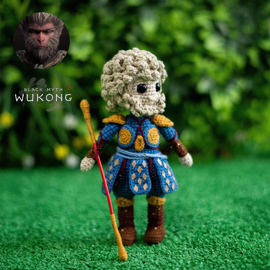 Wukong Crochet Pattern – Black Myth Amigurumi Doll