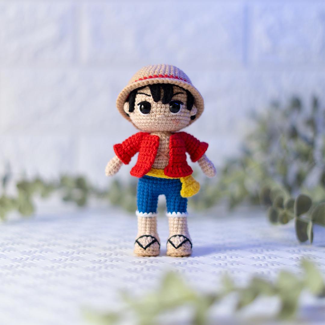 Luffy Crochet Pattern – One Piece Amigurumi Doll
