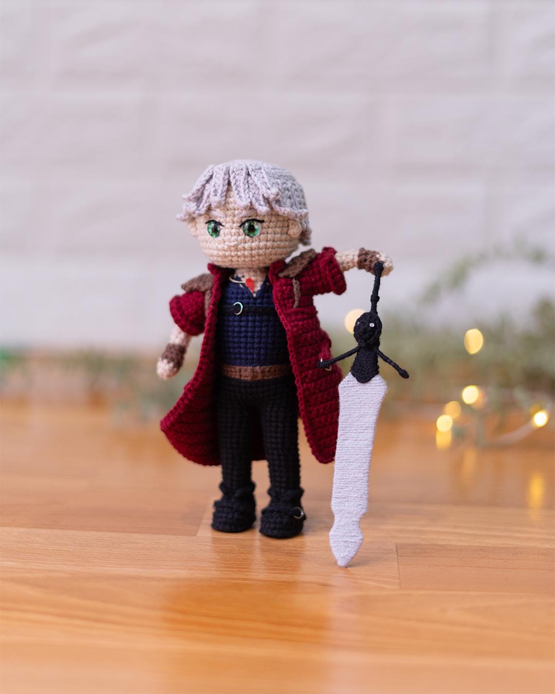 Dante Crochet Pattern – Devil May Cry Amigurumi Doll