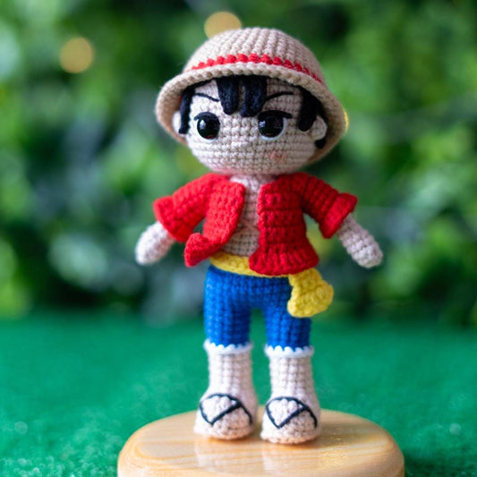 Luffy Crochet Pattern – One Piece Amigurumi Doll
