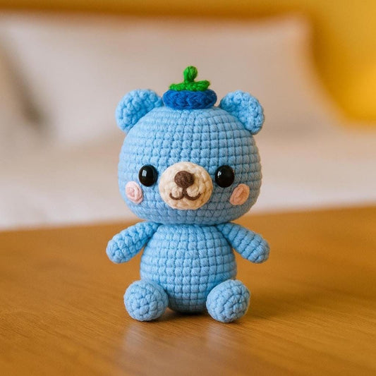Blueberry Bear Crochet Pattern – Amigurumi Doll