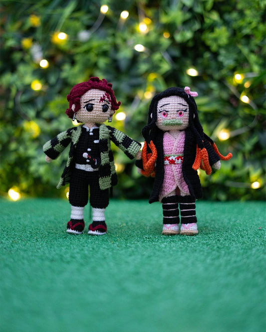Tanjiro & Nezuko Crochet Pattern – Demon Slayer