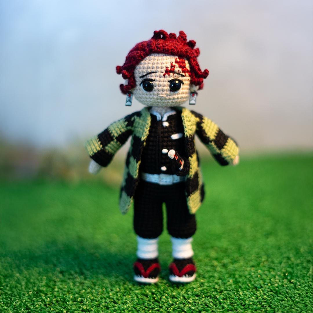 Tanjiro Kamado Crochet Pattern – Demon Slayer Amigurumi Doll