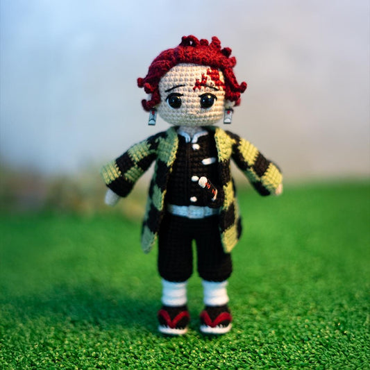 Tanjiro Kamado Crochet Pattern – Demon Slayer Amigurumi Doll