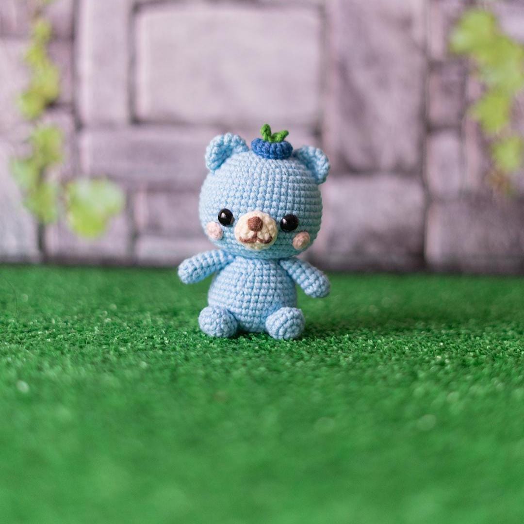 Blueberry Bear Crochet Pattern – Amigurumi Doll