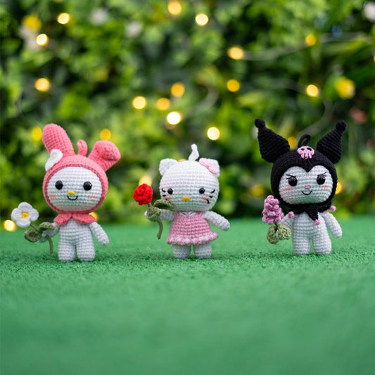 Sanrio Crochet Pattern Bundle – Hello Kitty, Kuromi & My Melody