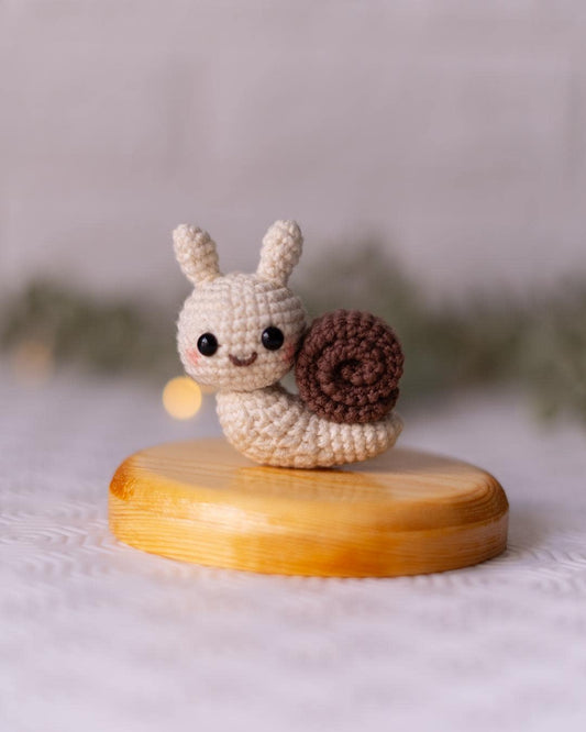 Crochet Snail Keychain Pattern