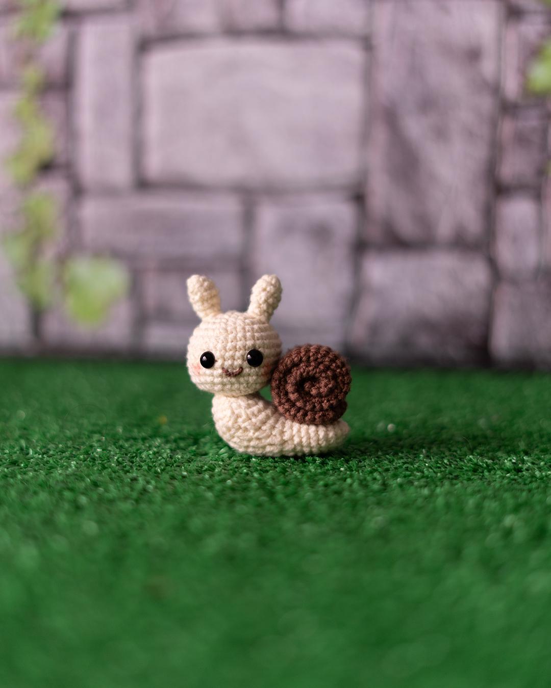 Crochet Snail Keychain Pattern