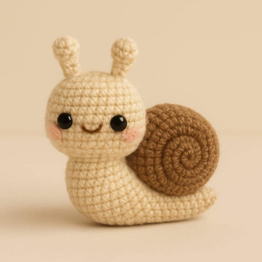 Crochet Snail Keychain Pattern
