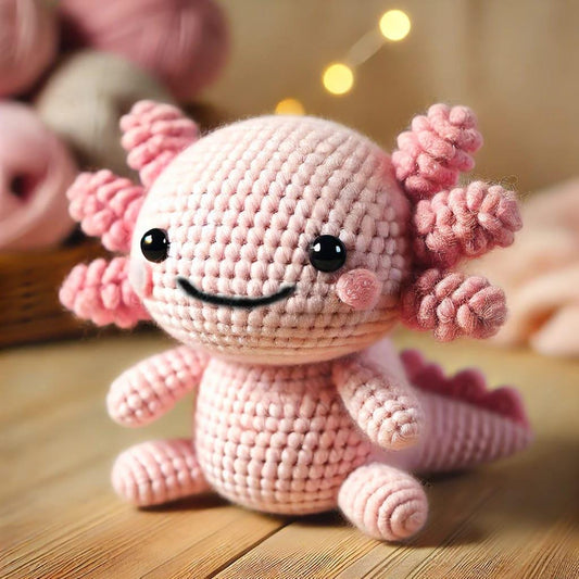 Cute Axolotl Crochet Pattern – Amigurumi Doll