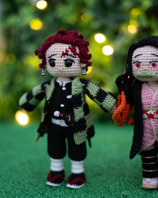 Tanjiro & Nezuko Crochet Pattern – Demon Slayer